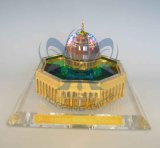 Dome of Rock (Crystal and Gold Model) Large