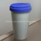 Double Wall Porcelain Mug W/Silicone Lid (10CD10001)
