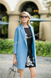Fashion Women's Wool Coat/Double Pockets Seventh Sleeves Loose Shape Wool Coat/Women's Clothing/Winter Outer Wear