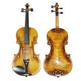 High Grade Flamed Maple Violin with Ebnoy Accessories for Master