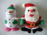 Pet Toy Plush Stuffed Santa Claus Snowman Dog Toy