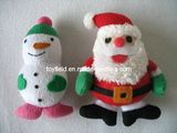 Pet Toy Plush Stuffed Santa Claus Snowman Dog Toy