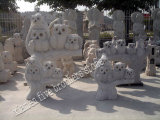 Natural Garden Stone Anmal Carving with Eagle Shape