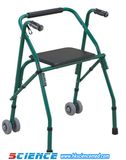 Aluminum Folding Walker with 2 Wheels