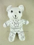 DIY Color Your Fabric Plush Bear Toy