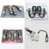 FedEx DHL Ship High Quality Accessories UTP Balun Lead Passive Video Balun Manufacturer Camera BNC Cat5 Video Balun Transceiver Cable with Packing Wf-001