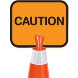 PVC Temporary Traffic Safety Cone Sign