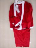 New Fashion Red Strapless Santas Sexy Dress Holiday Clothes Christmas Costume