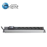 Ger PDU 6 Outlet with Circuit Breaker and AV Meter