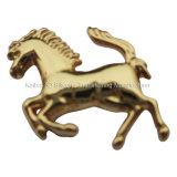 Gold Plated Metal Badge for Garment, Handbags, Protective Covers