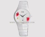 Fashion Ceramic Quartz Movement Wrist Watch (68029L-R)