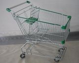 Zinc Plated Supermarkt Shopping Trolley Cart for Sale