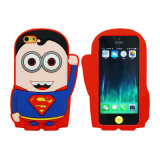 Hot Selling Red Superman Cartoon Silicon Cover/Case for iPhone 4/5/6g