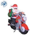 Holiday Decoration Inflatable Christmas Santa Riding Motorcycle (PLH10-005)