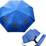3 Fold Umbrella, Jeans Printed Umbrella, Foldable Umbrella (SMD-FOL112)