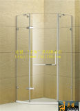 Feameless Diamond Stainless Steel Hinged Shower Room (Y2163)