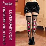 Compression Woman Back Bow Fishnet Stocking (L9029)