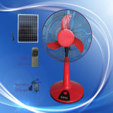 Solar Rechargeable Battery Fan Table Fan (DS-W16-3)