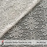 Soft Flower Fabric Lace Raschel Lace Fabric (M1376)