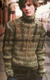 Men's Fashion High Collar Knit Pullover Casual Sweater