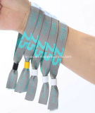 One-Time Used Polyester Fabric Woven Wristband as Promotion Gifts