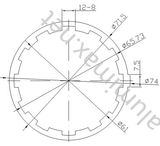 High Precision Aluminum/Aluminium Round Tube Parts (LT-105)