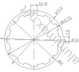 High Precision Aluminum/Aluminium Round Tube Parts (LT-105)