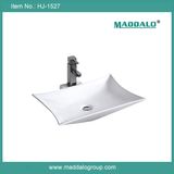 Best Selling Hand Made Bathroom Ceramic Vessel Sink (HJ-1527)