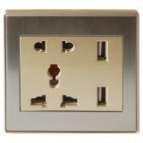 13A Wall Socket Outlet with USB Charger (V)