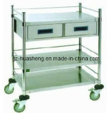 Stainless Steel Hospital Trolley (HS-010)