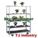 Metal Plate Plant Nursery Cart for Transporting Flower Pots
