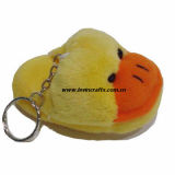 Plush Duck Shoes Keychain Toy