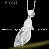 Elegance High-Heeled 925 Silver Jewellery with CZ (B-0647)