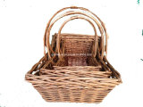 Oblong Willow Wicker Gift Basket (GB006)