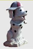 Natural Granite Dog Animal Sculpture for Garden