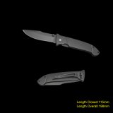 Pocket Knife Made of 440 Stainless Steel with Titanium Coating (#3667-717)