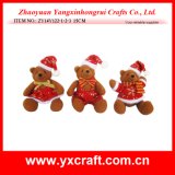 Christmas Decoration (ZY14Y122-1-2-3 15CM) Christmas Bear with Hat
