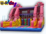 Corlorful Cross Bridge Inflatable Slide