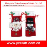 Christmas Decoration (ZY15Y104-1-2) Christmas Santa Wine Bag