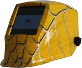 Yellow Spider Man Solar Power Auto Darken Welding Helmet