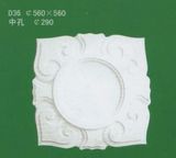 White Plaster Lamp Disk