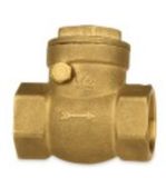 Aperture Threaded Brass Horizontal Type Check Valve Copper Te-70