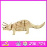 2015 New Triceratops Style Children Toy Paint, Popualr DIY Wooden Children Paint Toy, Educational Paint Children Toy W03A026A