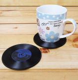 Retro Vinyl Record Round Silicone Coasters Record Cup Mat