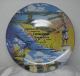 Ceramic Decal Plate, Souvenir Ceramic Plate
