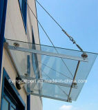 Metal Frame Glass Door Canopy with High Peak