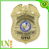 Customized Zinc Alloy Soft Enamel Ploice Security Badge