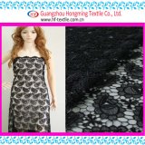 Bandanna Black Water Solubel Textile Embroidery Lace Fabric