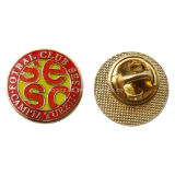 Gold Metal Lapel Pin Badge for Football Club Emblem (badge-096)