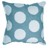 Cotton/Linen Cushion Cover with Teal DOT Printing (LN030)